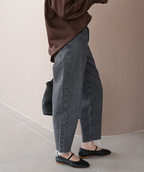 「NEEDBY heritage」 デニムパンツ 23 ブルー レディース_画像7