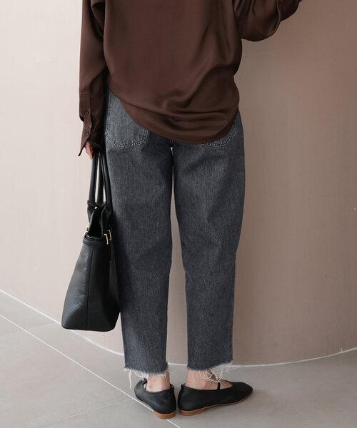 「NEEDBY heritage」 デニムパンツ 23 ブルー レディース_画像8