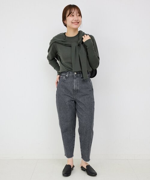 「NEEDBY heritage」 デニムパンツ 23 ブルー レディース_画像9