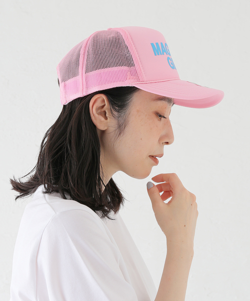 キャップ 帽子 「Ashley Williams」 PINK TRUCKER HAT レディース