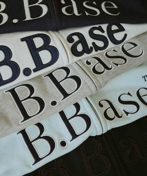 「BROKEN BASE」 ジップアップパーカー SMALL ライトブルー メンズ_画像2