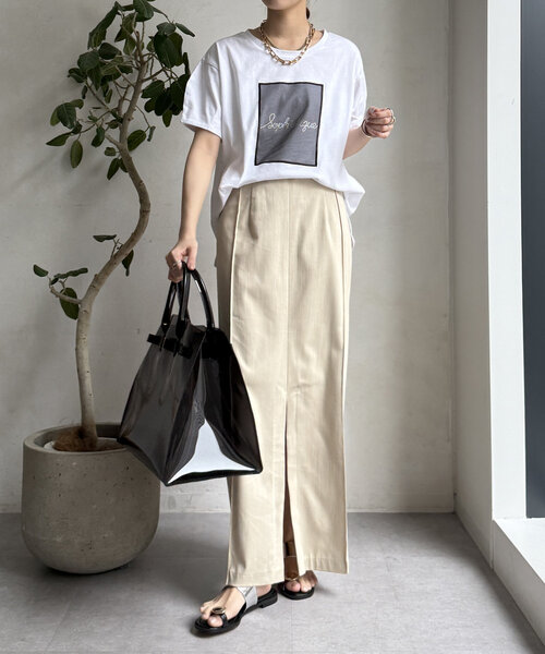 「DouDou」 半袖Tシャツ FREE ブラック レディース_画像4