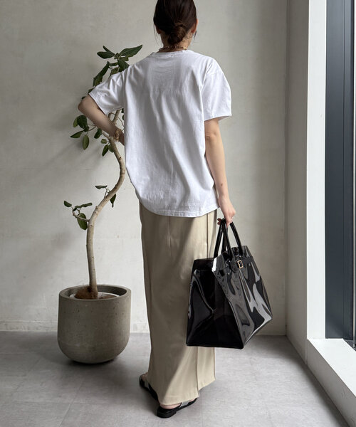 「DouDou」 半袖Tシャツ FREE ブラック レディース_画像6