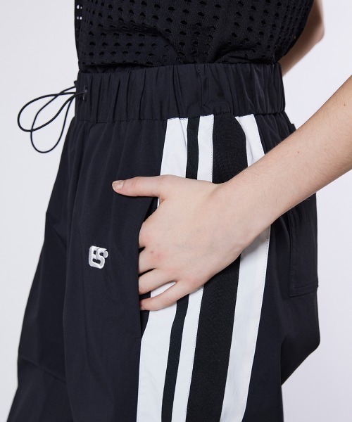 パンツ ESSENTIAL DOUBLE STANDARD CLOTHING 38 ESSENTIAL（DOUBLE STANDARD CLOTHING） パンツ ストレッチタフタ