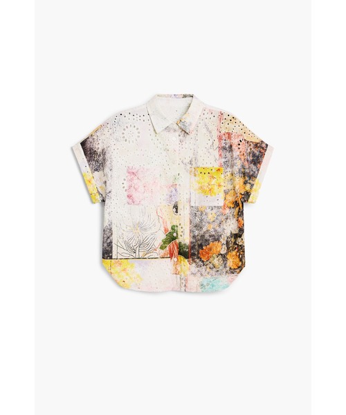 Desigual（デシグアル） ブラウス シャツ 半袖 アートグラフィック 