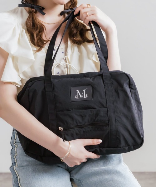 MUCENT（ムセント） ボストンバッグ AMANDA FRONT POCKET SHOULDER BAG