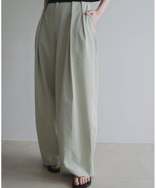 anuke（アンヌーク） パンツ Sucker Tuck Pants レディース : ZOZOTOWN