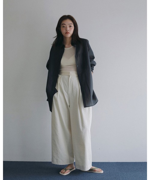 anuke（アンヌーク） パンツ Sucker Tuck Pants レディース : ZOZOTOWN