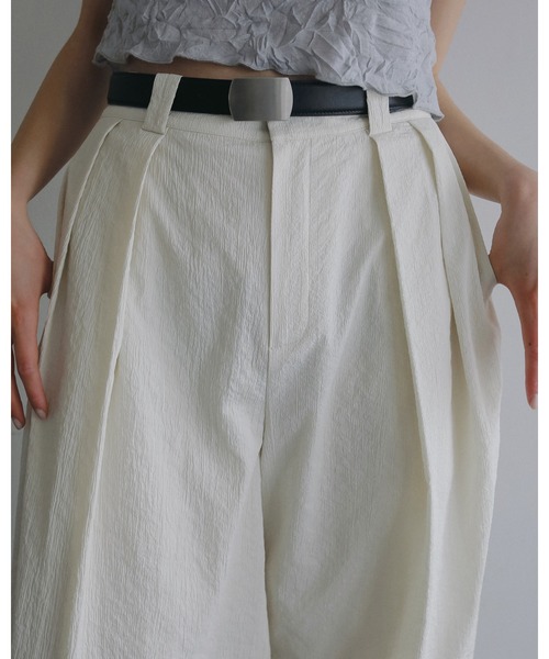 anuke（アンヌーク） パンツ Sucker Tuck Pants レディース : ZOZOTOWN