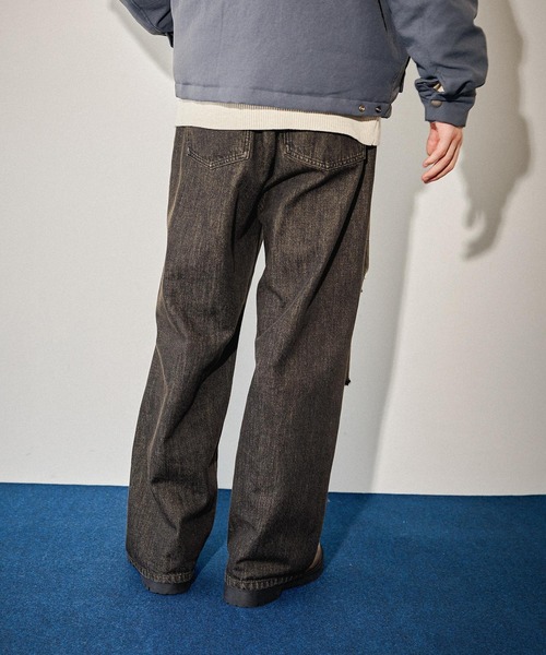 さとう ご確認用ページ niko and…（ニコアンド） ワイドパンツ ジーンズ Distressed Denim
