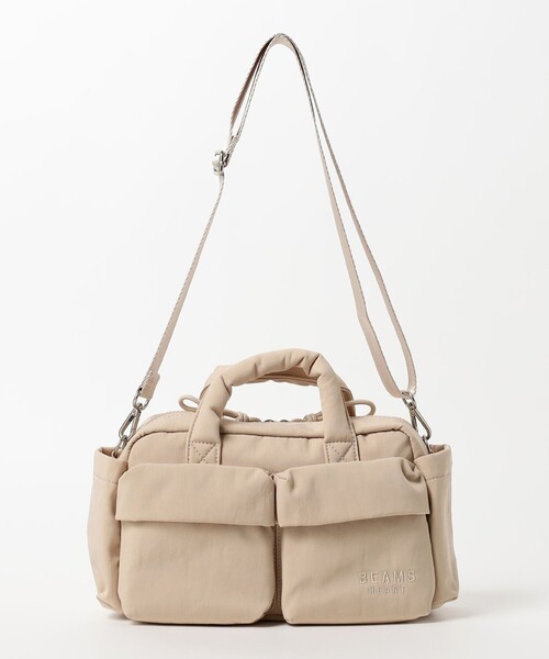 BEAMS 今期　ほぼ新品2wayショルダー ボストン（北欧暮らしの道具店） BEAMS HEART（ビームス ハート） ボストンバッグ 立体 ポケット