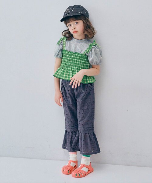 「p.premier」 「KIDS」半袖カットソー 130 レッド キッズ_画像4