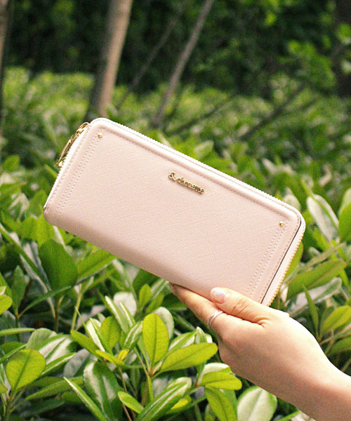 低価得価 財布 - 通販 - PayPayモール シンプルロゴラウンド長財布 ZOZOTOWN PayPayモール店 SALE新品