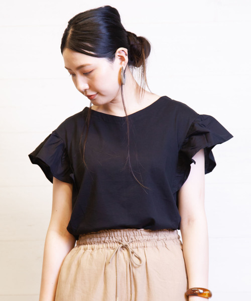 B.I.D. tシャツ bid/フリルプルオーバー レディース : ZOZOTOWN