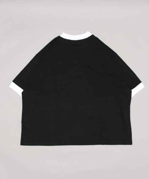 tシャツ チャイナボタンモックリンガーＴシャツ -オーバーサイズ- レディース メンズ