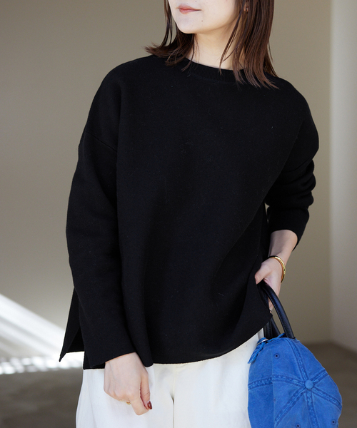 SLOBE IENA（スローブイエナ） ニット 「追加」コットンダブルフェイス