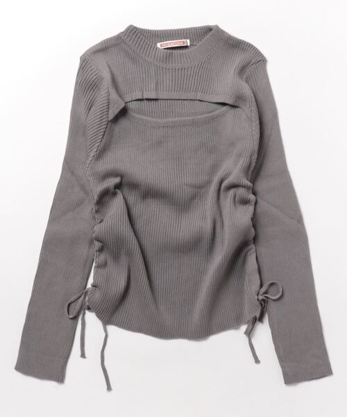 品多く NinaetLina ニット レディース 胸開きニットトップス セーター トップス