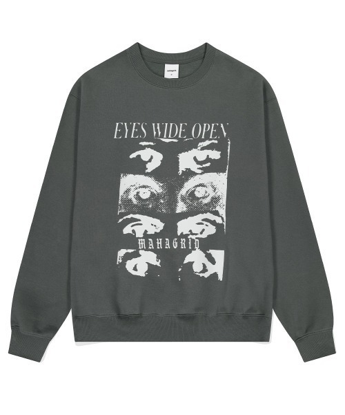 さらに100円引き◆MAHAGRID◆EYES OPEN SWEATSHIRT MAHAGRID トレーナー スウェット 「mahagrid/マハグリッド」EYES