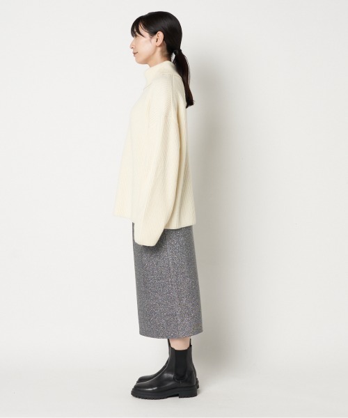 メル95034　新品未使用品　エリオポール代官山　グリッタースカート HELIOPOLE（エリオポール） スカート GLITTER JERSEY TIGHT SKIRT