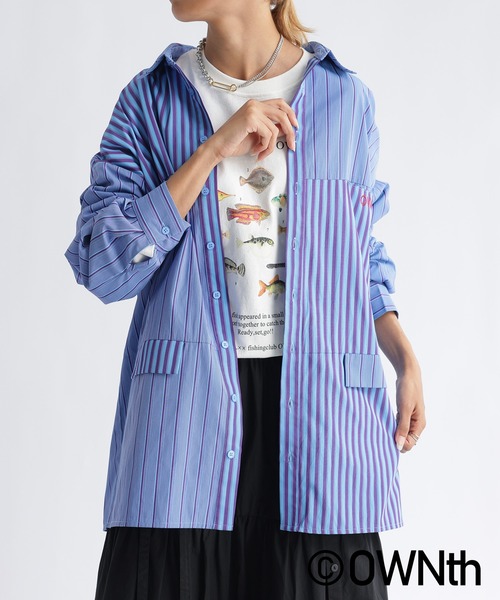 ストライプオーバーシャツ ストライプ オーバーシャツ | TrueMi