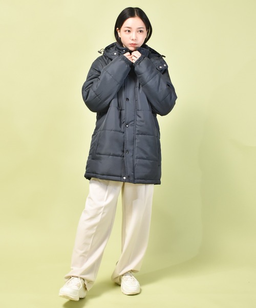 ネイビーフード付き　中綿　ダウン セットアップ　Mサイズ Starting Over（スターティング オーバー） ダウンジャケット ダウン