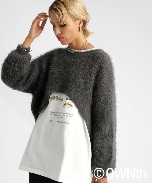 ⑥foxey ニットトップス OWNth ニット セーター シャギーショートニットトップス