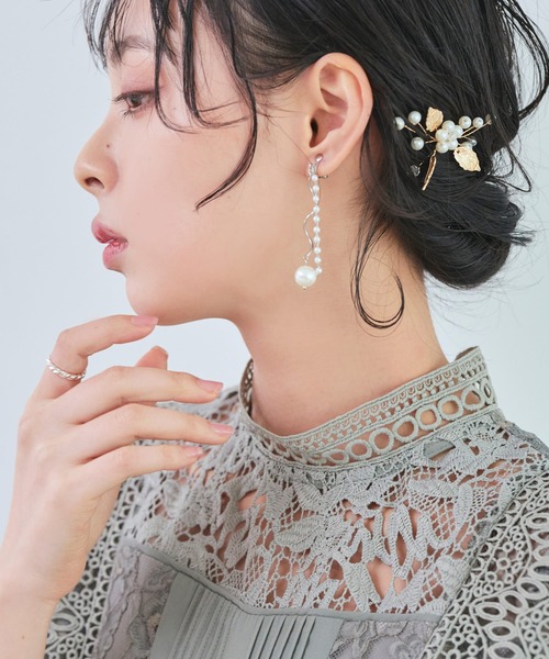 RUIRUE BOUTIQUE（ルイルエブティック） イヤリング ウェーブパール
