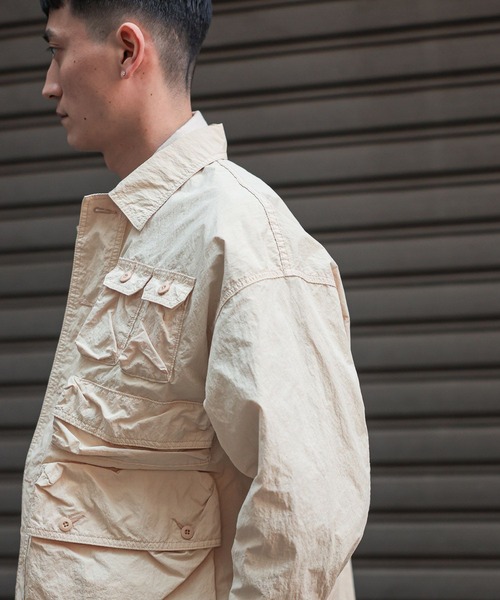 niko and… ナイロンジャケット 「UNSTUDIED」アシメトリーファティーグ  