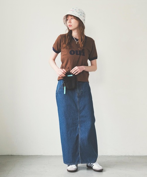 新品 MILKFED./ミルクフェド デニムミニスカート サイズＭ インディゴ MILKFED.（ミルクフェド）の「MINI JUMPER SKIRT（スカート