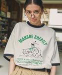 tシャツ 半袖 リンガー サマーバケーショング...の詳細画像1