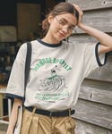 tシャツ 半袖 リンガー サマーバケーショング...の詳細画像2
