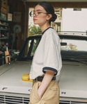 tシャツ 半袖 リンガー サマーバケーショング...の詳細画像3