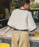 tシャツ 半袖 リンガー サマーバケーショング...の詳細画像4