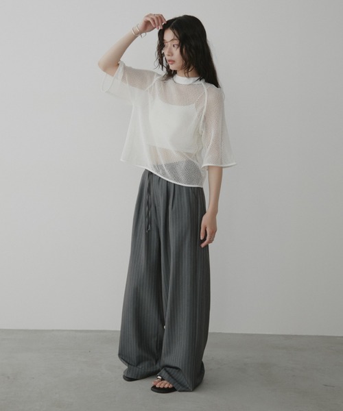 Aunt Marie's（アントマリーズ） tシャツ 2WAYメッシュクロップド