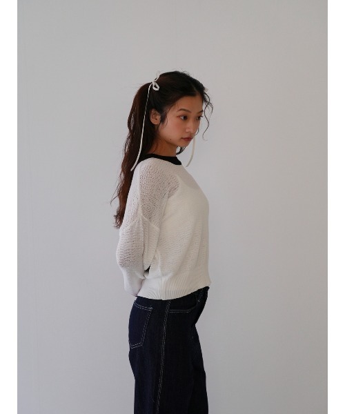 [美品]アシンメトリー　サマーセーター Enewd nina ニット セーター アシンメトリー サマー ニット ボーダー