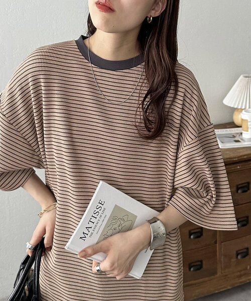 tシャツ 半袖 「24色展開」ワッフル半袖Tシャツ「WEB限定」 レディース | Discoat | 14