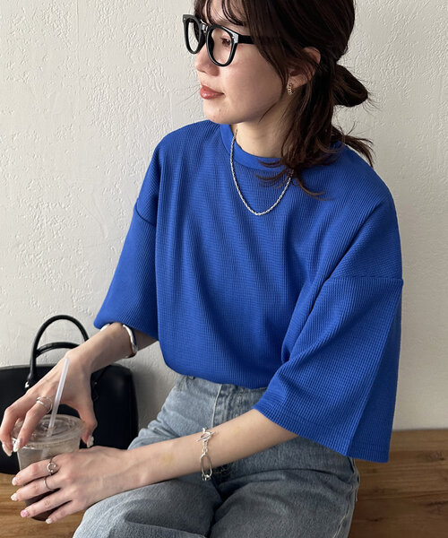 Discoat（ディスコート） tシャツ 半袖 「24色展開」ワッフル半袖T