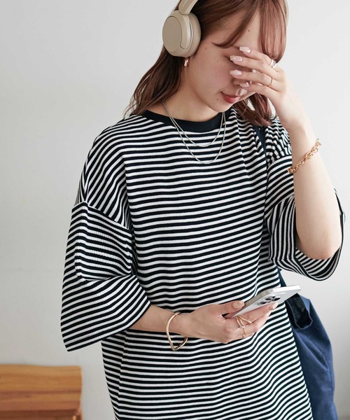 tシャツ 半袖 「24色展開」ワッフル半袖Tシャツ「WEB限定」 レディース | Discoat | 06