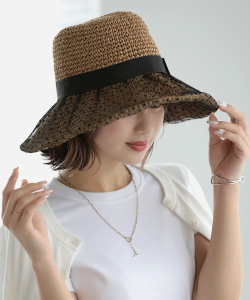 Little＆More 帽子 ハット 麦わら帽子 レディース : ZOZOTOWN