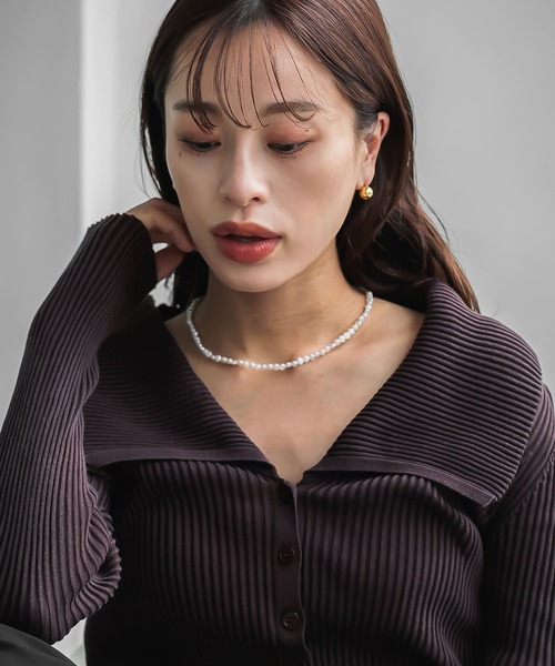 abaskdesign（アバスクデザイン） ネックレス 淡水パールネックレス