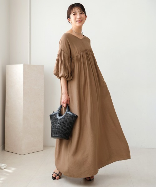 Bou Jeloud ワンピース 「高身長向けサイズ展開あり」袖