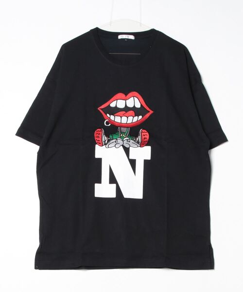 RE730 tシャツ かわいいなみおくん アルファベット半袖ビッグ