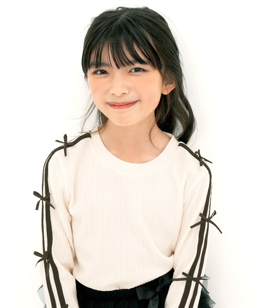 Bee des Bee ダブルライントップス キッズ 子供服 女の子 : ZOZOTOWN