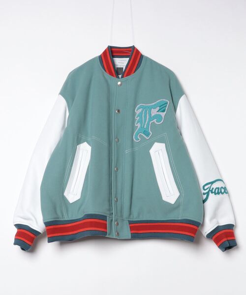 スタジャン FACETASM/ファセッタズム/PATCHED STADIUM JACKET メンズ 