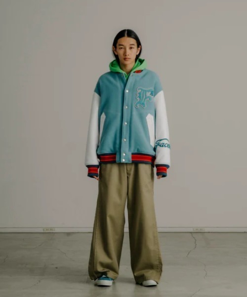 スタジャン FACETASM/ファセッタズム/PATCHED STADIUM JACKET 