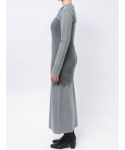 LAGUNAMOON（ラグナムーン） ワンピース ベロアライクレイヤードニット