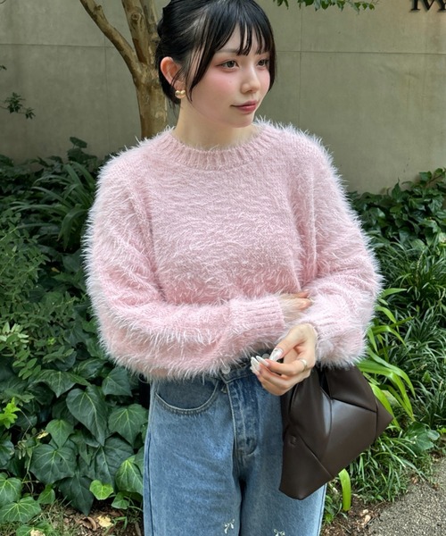 seya クルーネックシャギーセーター seya クルーネックシャギーセーター