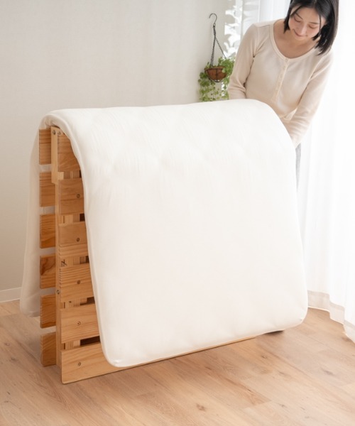 EMOOR（エムール） 家具 予約品 折りたためる天然木スノコベッド OSMOS