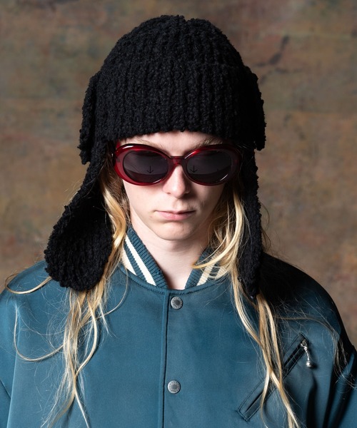 glamb キャップ 帽子 Knit Flight Cap / ニットフライトキャップ