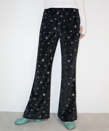 musubore パンツ velours leggings PT / ベロアフレアパンツ